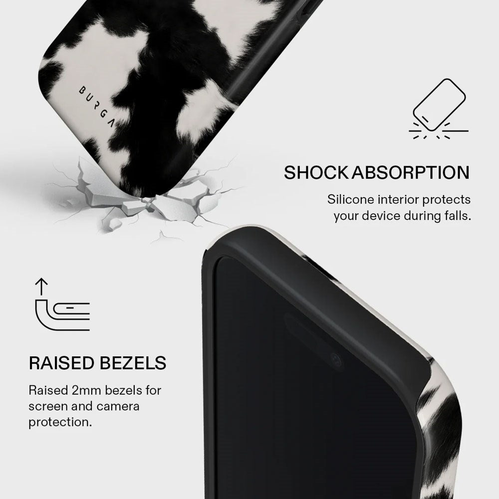 Burga iPhone 17 Tough Fashion Case - MagSafe Kompatibel - Achromatic