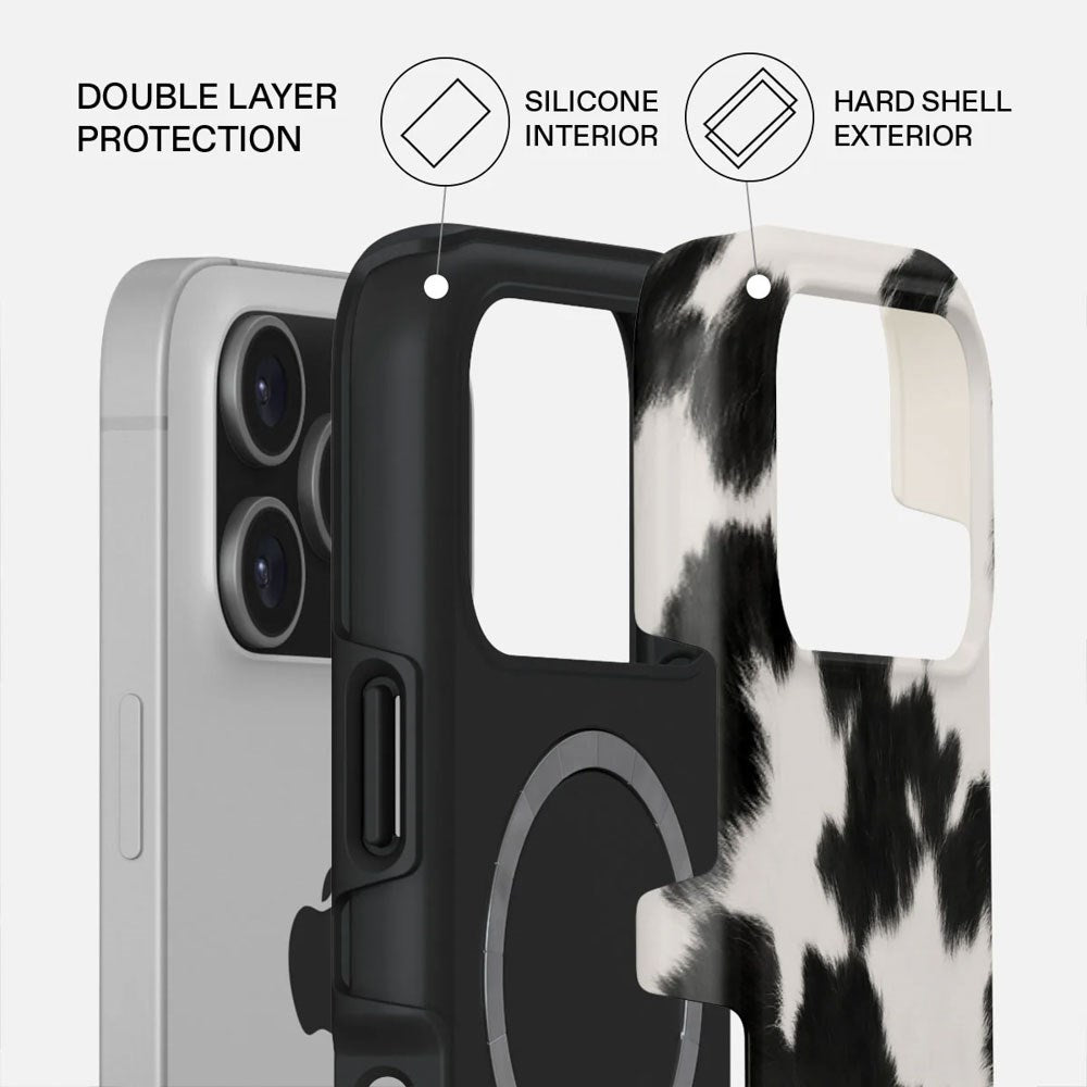 Burga iPhone 17 Pro Tough Fashion Case - MagSafe Kompatibel - Achromatic