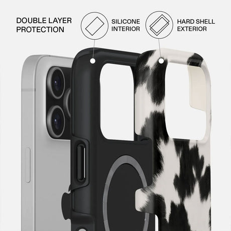 Burga iPhone 17 Pro Tough Fashion Case - MagSafe Kompatibel - Achromatic