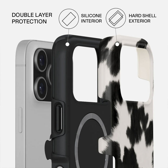 Burga iPhone 17 Pro Tough Fashion Case - MagSafe Kompatibel - Achromatic