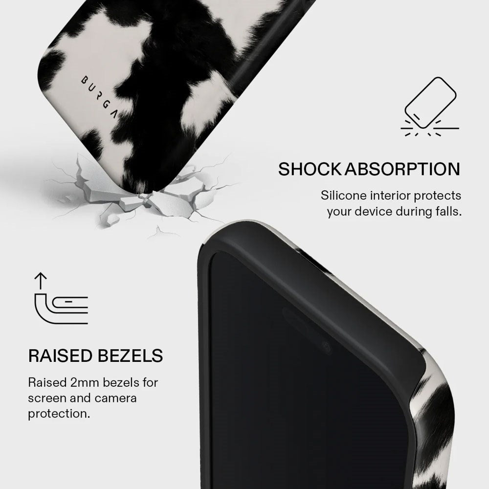 Burga iPhone 17 Pro Tough Fashion Case - MagSafe Kompatibel - Achromatic
