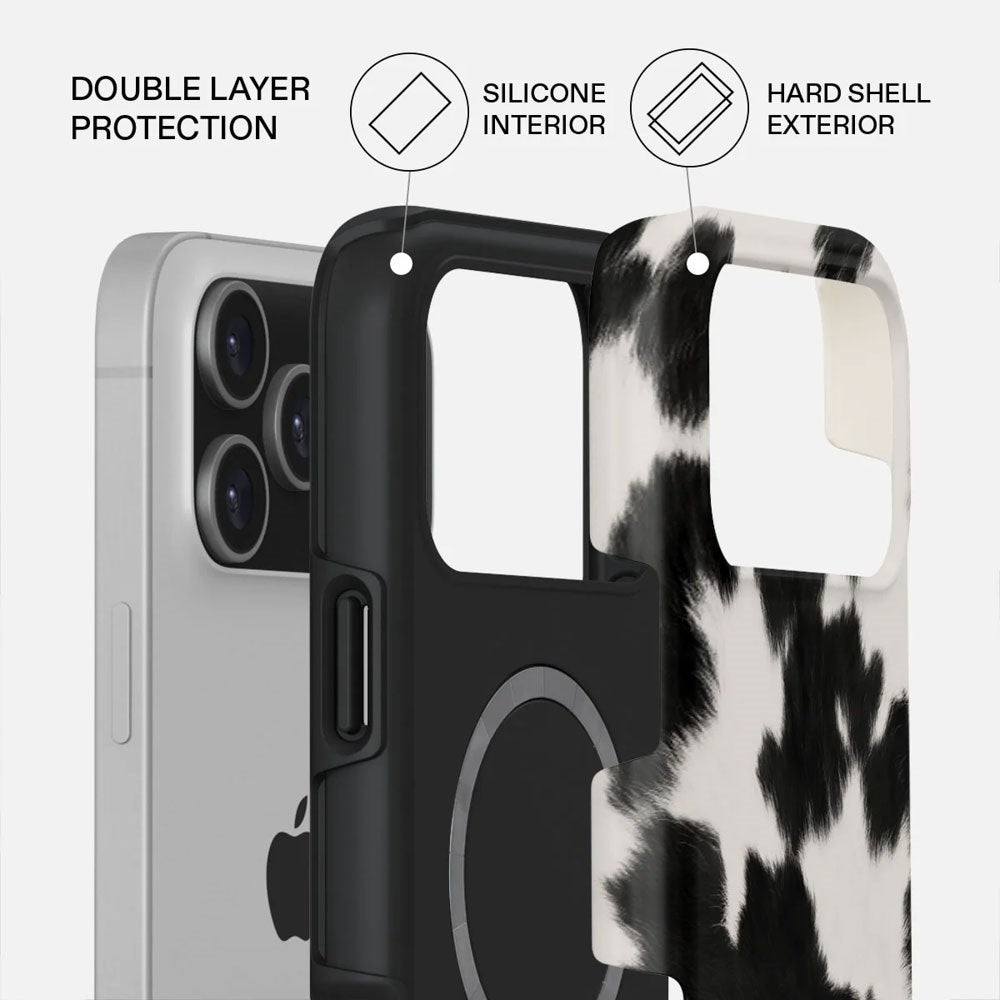 Burga iPhone 17 Pro Max Tough Fashion Case - MagSafe Kompatibel - Achromatic