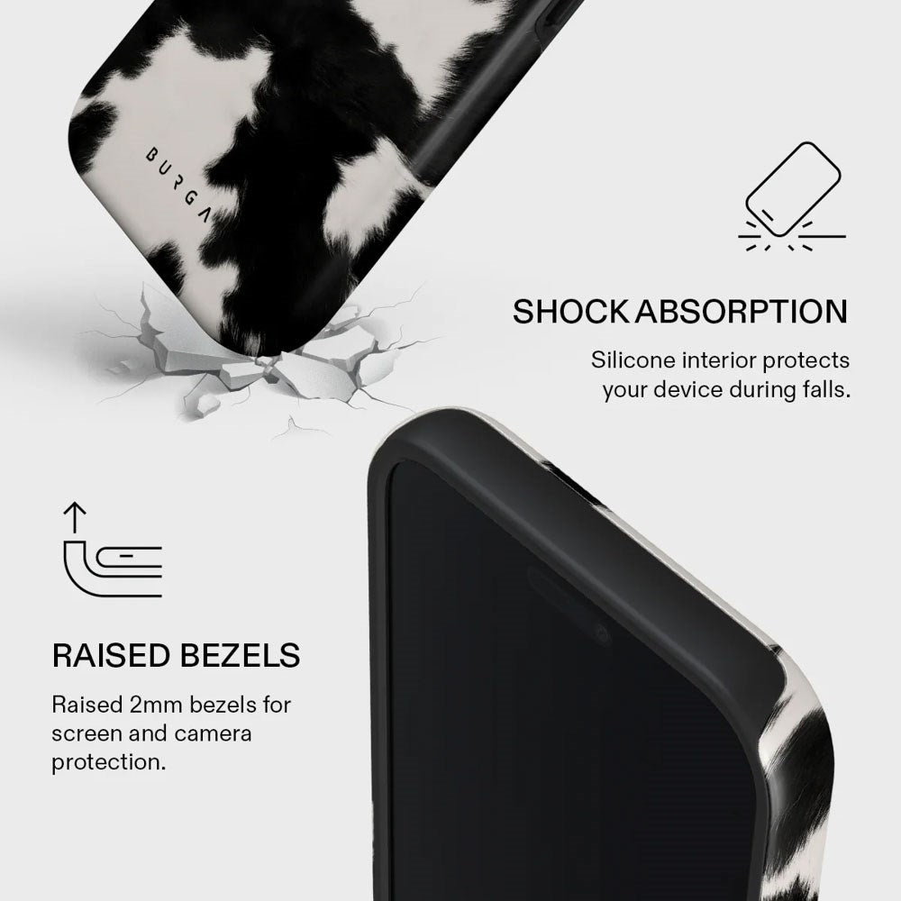 Burga iPhone 17 Pro Max Tough Fashion Case - MagSafe Kompatibel - Achromatic