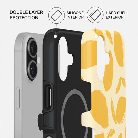 Burga iPhone 17 Tough Fashion Case - MagSafe Kompatibel - Lemon Tart