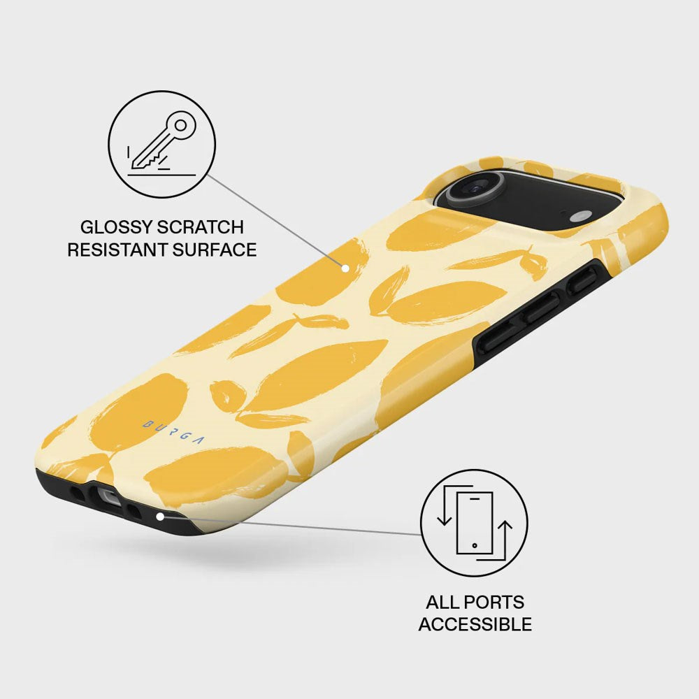 Burga iPhone Air Tough Fashion Case - MagSafe Kompatibel - Lemon Tart