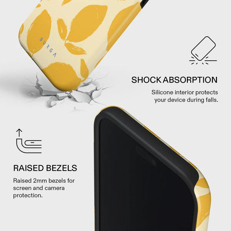Burga iPhone Air Tough Fashion Case - MagSafe Kompatibel - Lemon Tart