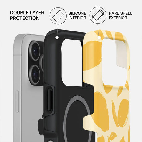 Burga iPhone 17 Pro Tough Fashion Case - MagSafe Kompatibel - Lemon Tart