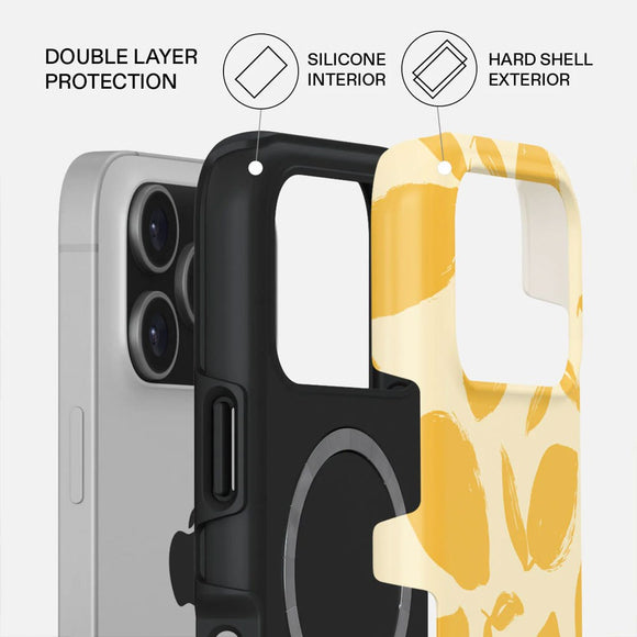 Burga iPhone 17 Pro Tough Fashion Case - MagSafe Kompatibel - Lemon Tart
