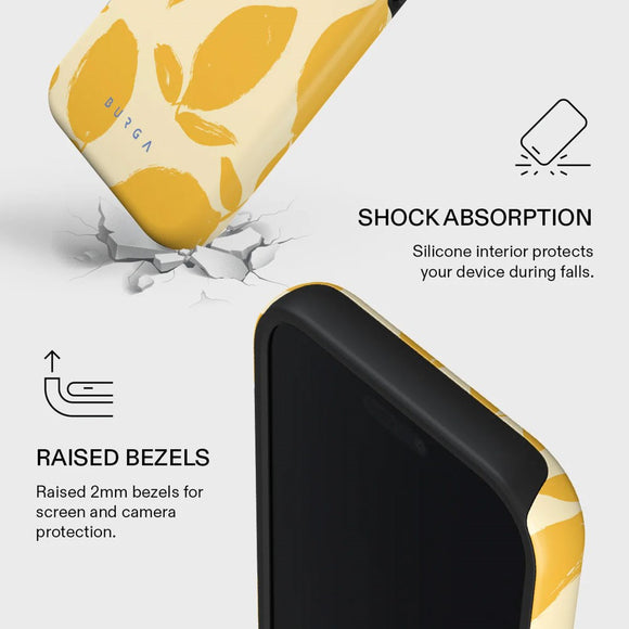 Burga iPhone 17 Pro Tough Fashion Case - MagSafe Kompatibel - Lemon Tart
