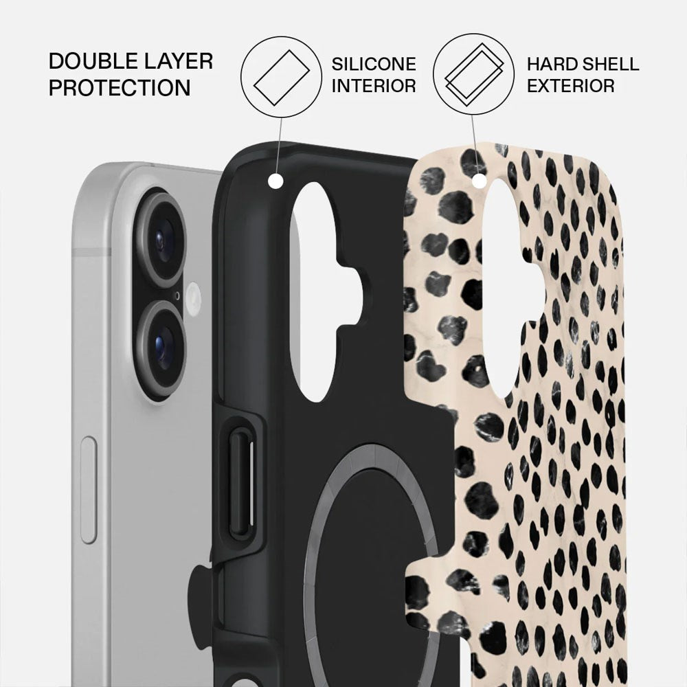 Burga iPhone 17 Tough Fashion Case - MagSafe Kompatibel - Almond Latte