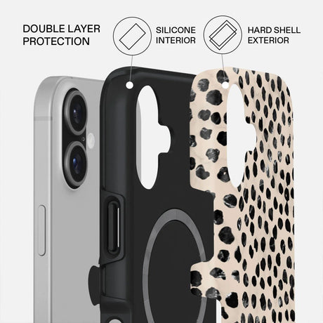 Burga iPhone 17 Tough Fashion Case - MagSafe Kompatibel - Almond Latte