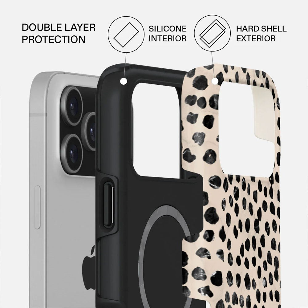 Burga iPhone 17 Pro Max Tough Fashion Case - MagSafe Kompatibel - Almond Latte