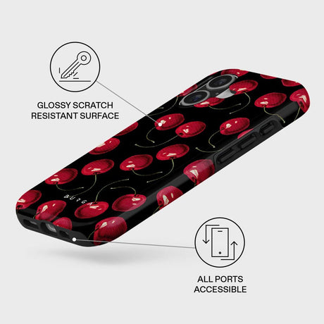 Burga iPhone 17 Tough Fashion Case - MagSafe Kompatibel - Cherrybomb