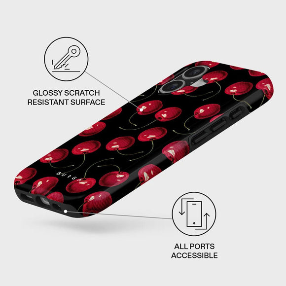Burga iPhone 17 Tough Fashion Case - MagSafe Kompatibel - Cherrybomb