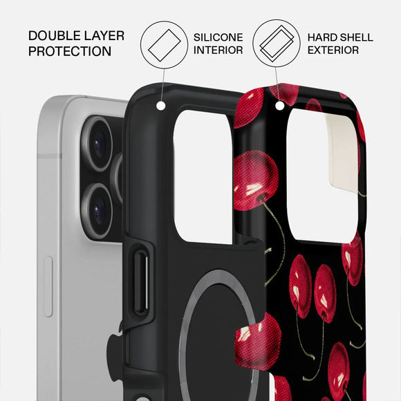 Burga iPhone 17 Pro Tough Fashion Case - MagSafe Kompatibel - Cherrybomb