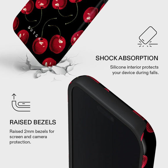 Burga iPhone 17 Pro Tough Fashion Case - MagSafe Kompatibel - Cherrybomb