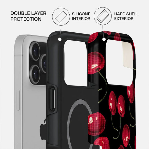 Burga iPhone 17 Pro Max Tough Fashion Case - MagSafe Kompatibel - Cherrybomb