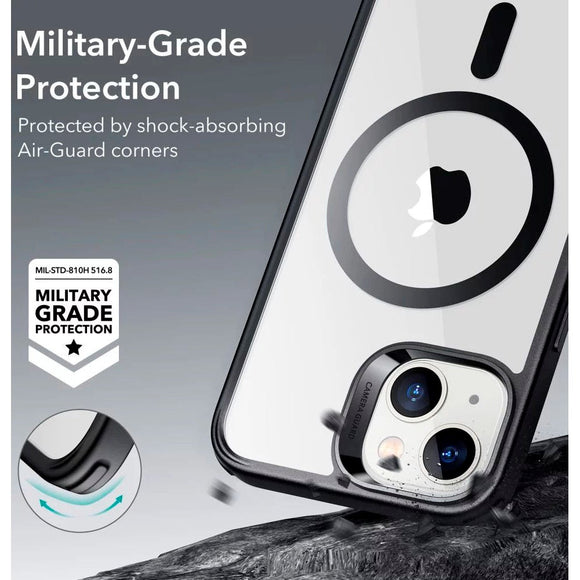 ESR iPhone 14 / 13 Classic Hybrid Cover - MagSafe Kompatibel - Gennemsigtig / Sort