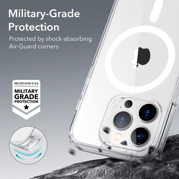 ESR iPhone 14 Pro Classic Hybrid Cover - MagSafe Kompatibel - Gennemsigtig