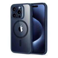 ESR iPhone 15 Pro Classic Hybrid Cover - MagSafe Kompatibel - Gennemsigtig / Blå