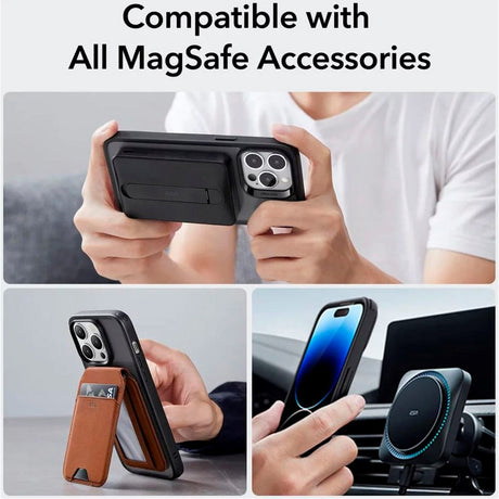 ESR iPhone 14 Pro Classic Hybrid Cover - MagSafe Kompatibel - Mat Sort