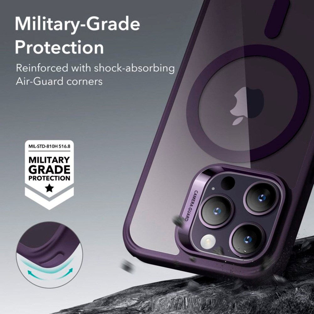 ESR iPhone 14 Pro Classic Hybrid Cover - MagSafe Kompatibel - Gennemsigtig / Lilla