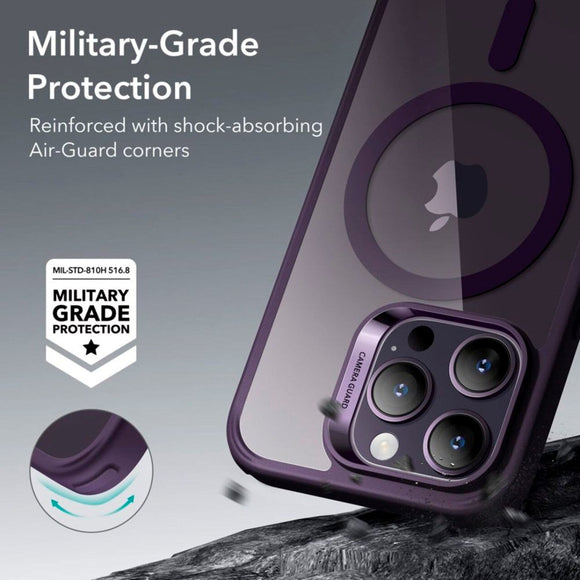ESR iPhone 14 Pro Classic Hybrid Cover - MagSafe Kompatibel - Gennemsigtig / Lilla