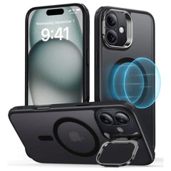 ESR iPhone 16 Classic Hybrid Cover m. Kickstand - MagSafe Kompatibel - Mat Sort