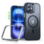 iPhone 16 ESR Classic Pro Set HaloLock m. Bagside Cover & Beskyttelsesglas - MagSafe Kompatibel - Mat Sort