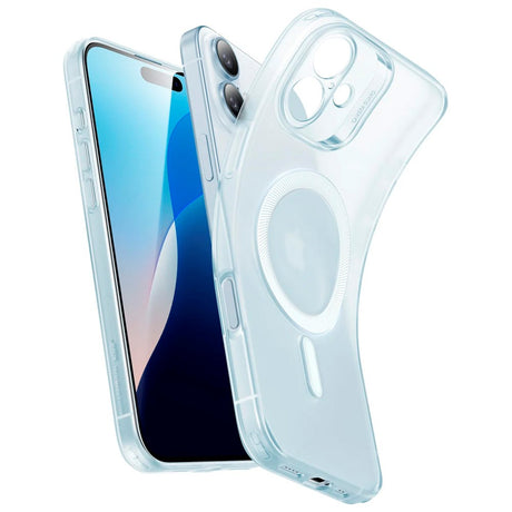 ESR iPhone 16 Zero Clear Fleksibelt Plastik Cover - MagSafe Kompatibel - Mat Blå