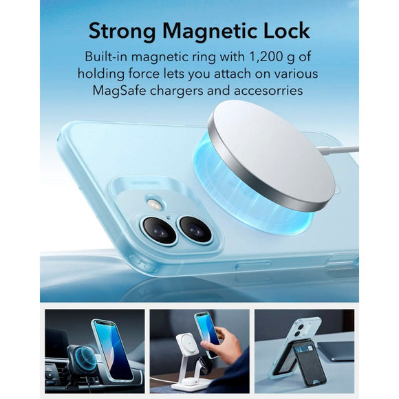 ESR iPhone 16 Zero Clear Fleksibelt Plastik Cover - MagSafe Kompatibel - Mat Blå