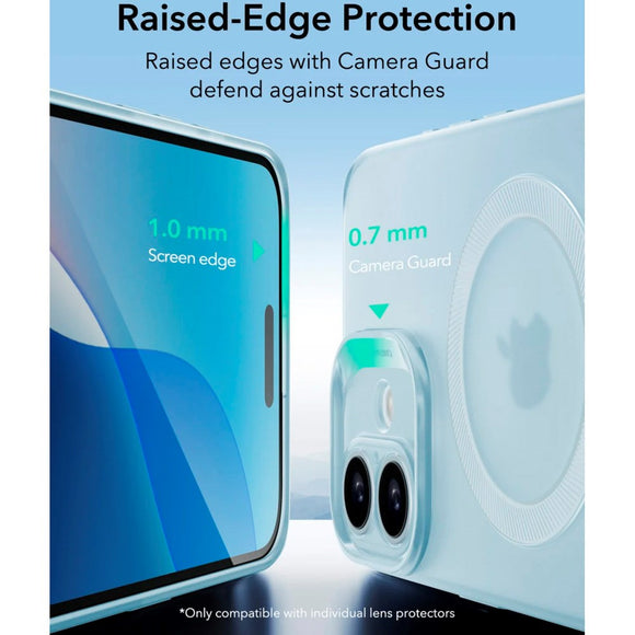 ESR iPhone 16 Zero Clear Fleksibelt Plastik Cover - MagSafe Kompatibel - Mat Blå