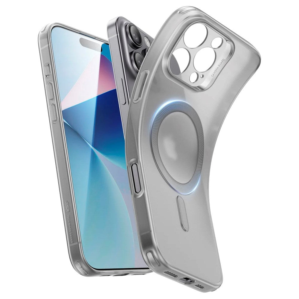 ESR iPhone 16 Pro Zero Clear Fleksibelt Plastik Cover - MagSafe Kompatibel - Mat Grå