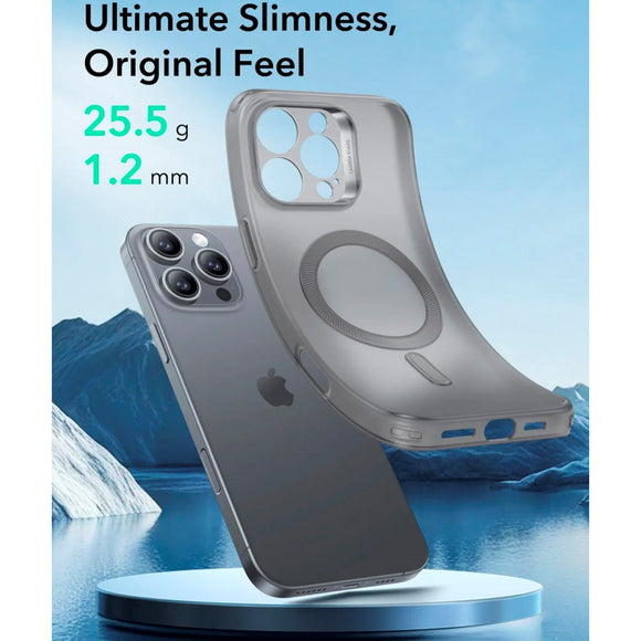 ESR iPhone 16 Pro Zero Clear Fleksibelt Plastik Cover - MagSafe Kompatibel - Mat Grå