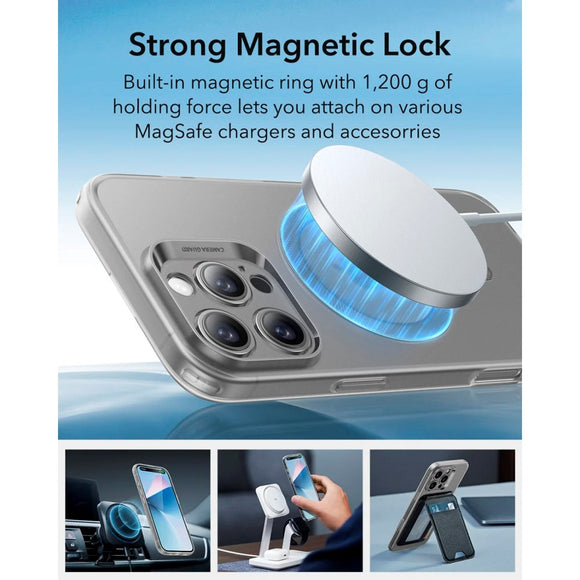ESR iPhone 16 Pro Zero Clear Fleksibelt Plastik Cover - MagSafe Kompatibel - Mat Grå