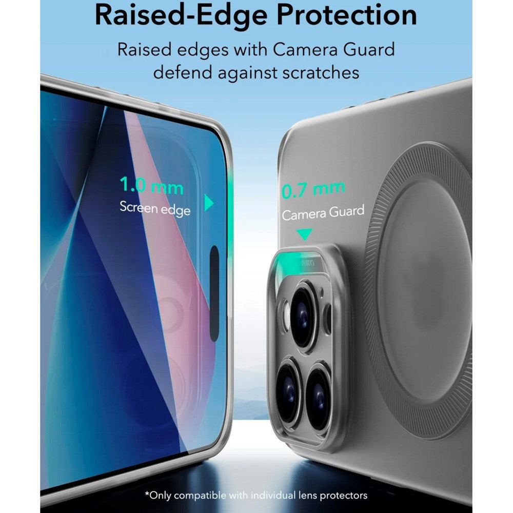 ESR iPhone 16 Pro Zero Clear Fleksibelt Plastik Cover - MagSafe Kompatibel - Mat Grå