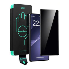 Samsung Galaxy S25 Ultra ESR Privacy Skærmbeskyttelse m. Monteringskasse - Gennemsigtig