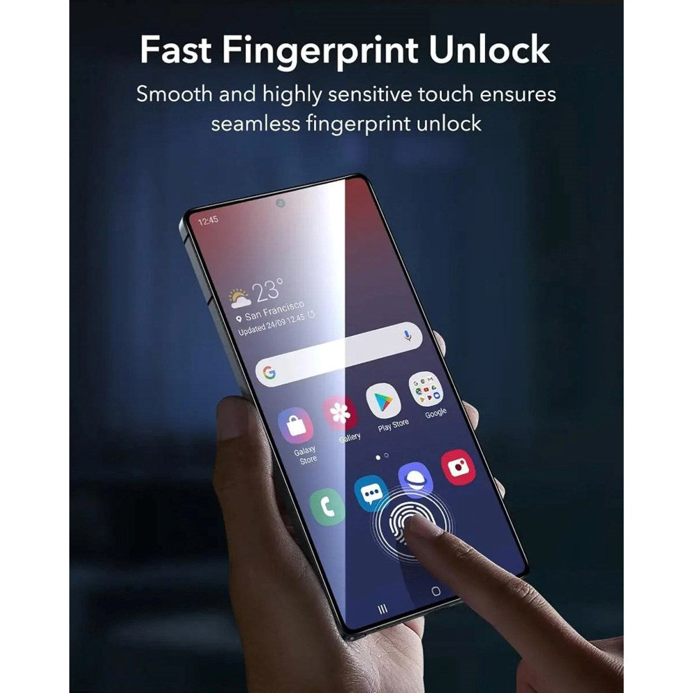Samsung Galaxy S25 Ultra ESR Armorite Skærmbeskyttelse m. Monteringskasse - 2 stk. - Gennemsigtig