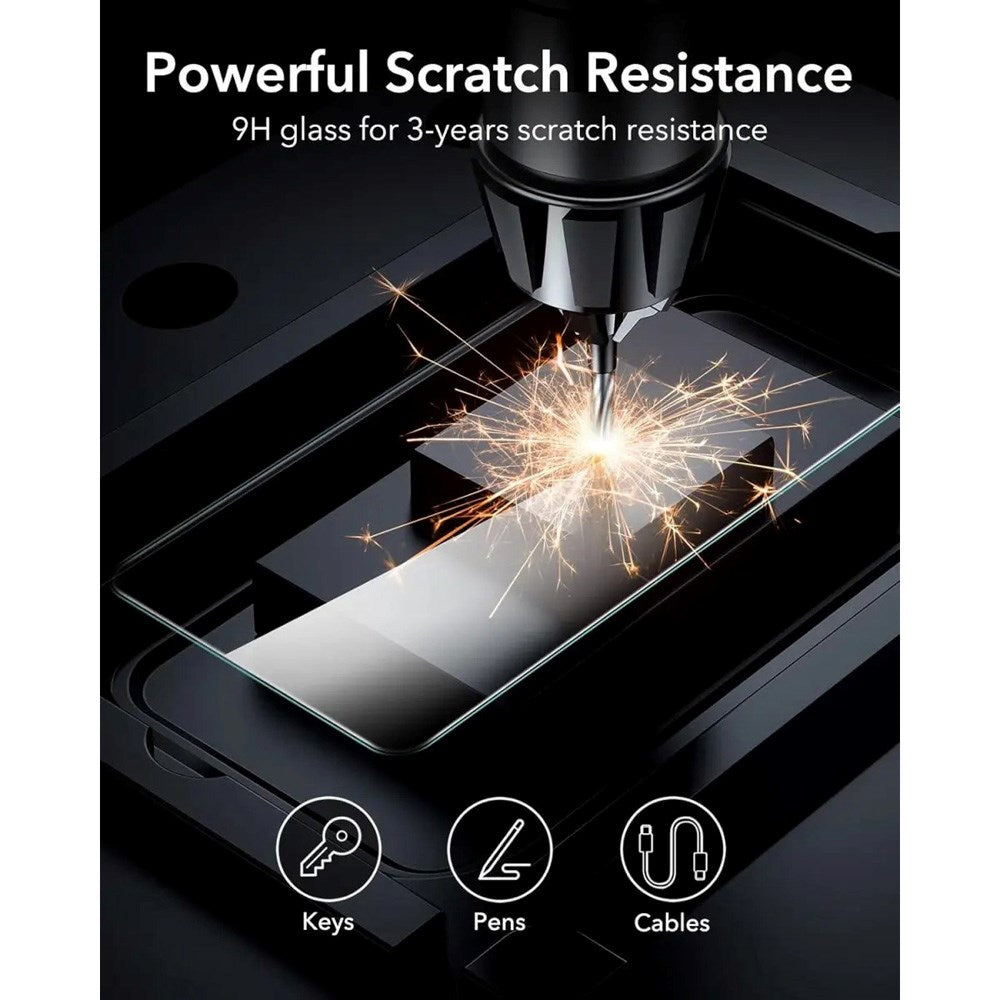Samsung Galaxy S25 Ultra ESR Armorite Skærmbeskyttelse m. Monteringskasse - 2 stk. - Gennemsigtig