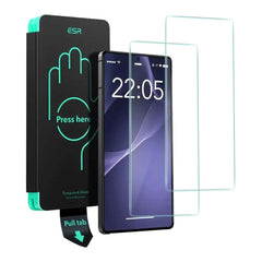 Samsung Galaxy S25 Ultra ESR Armorite Skærmbeskyttelse m. Monteringskasse - 2 stk. - Gennemsigtig