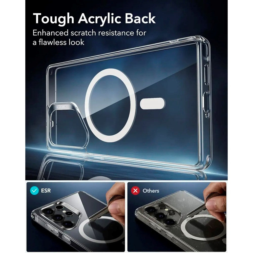 ESR Samsung Galaxy S25 Ultra Classic Hybrid Cover - MagSafe Kompatibel - Gennemsigtig