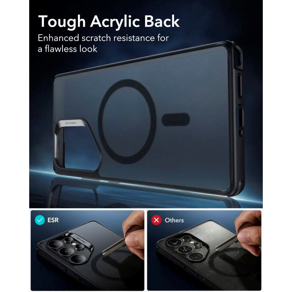 ESR Samsung Galaxy S25 Ultra Classic Hybrid Cover - MagSafe Kompatibel - Mat Sort
