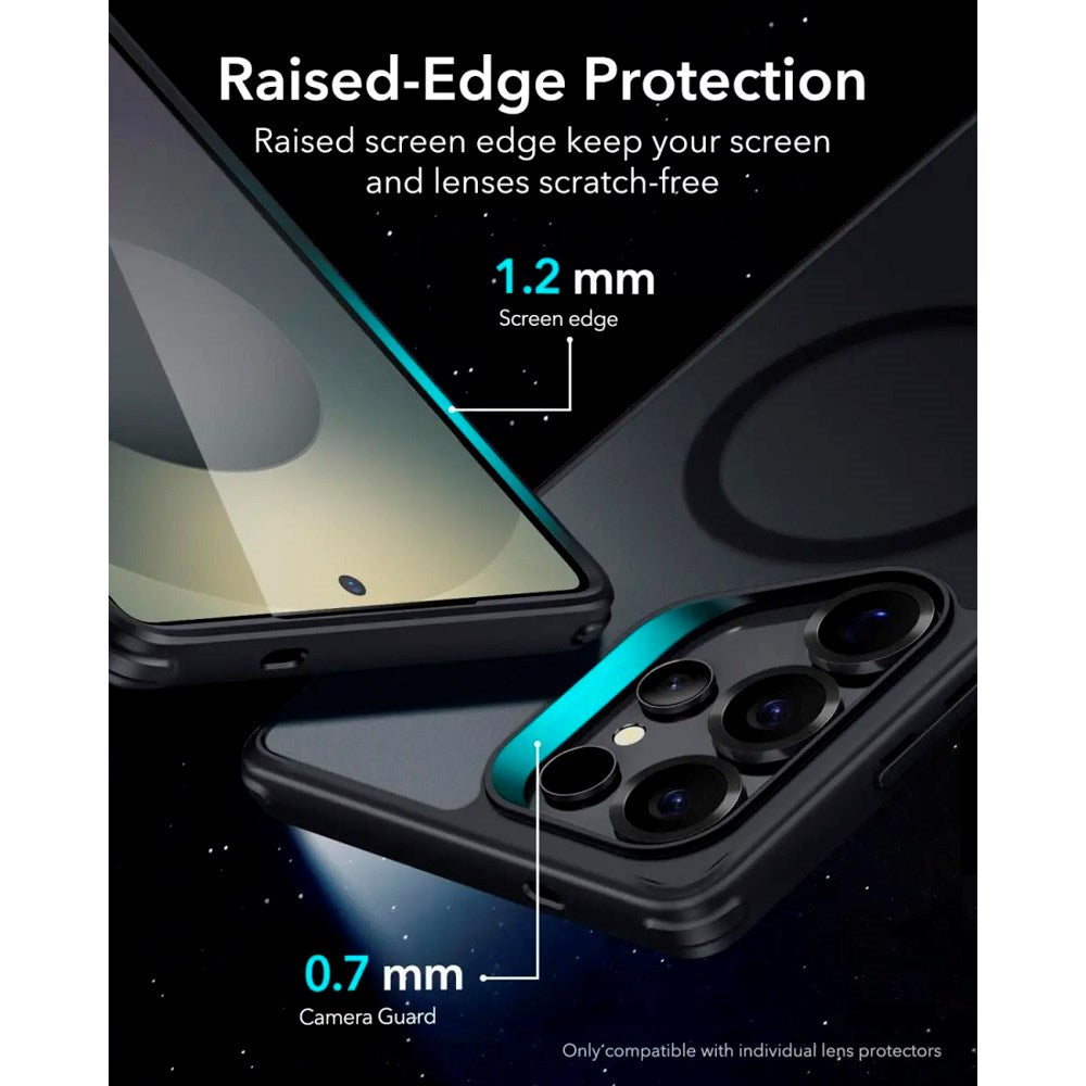 ESR Samsung Galaxy S25 Ultra Classic Hybrid Cover - MagSafe Kompatibel - Mat Sort