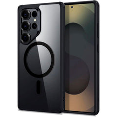 ESR Samsung Galaxy S25 Ultra Classic Hybrid Cover - MagSafe Kompatibel - Gennemsigtig / Sort