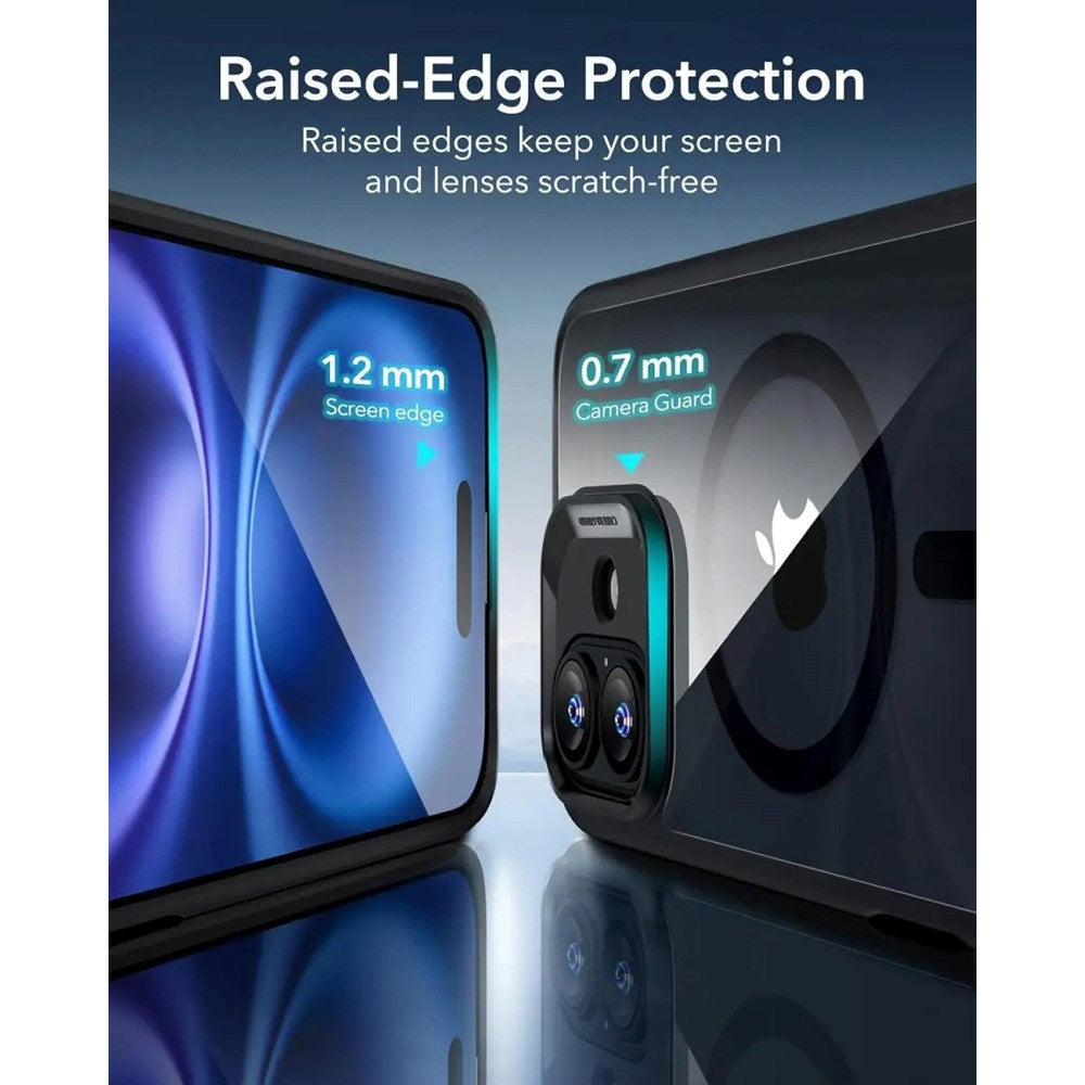 ESR iPhone 16 Classic Hybrid Cover m. Camera Control Knap - MagSafe Kompatibel - Gennemsigtig / Sort