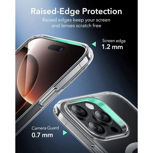 ESR iPhone 16 Pro Max Classic Hybrid Cover m. Camera Control Knap - MagSafe Kompatibel - Gennemsigtig