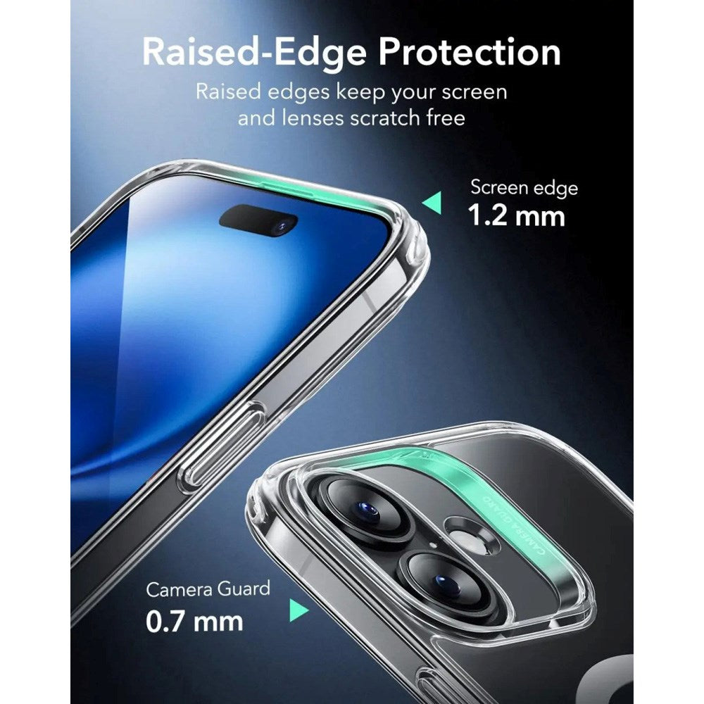 ESR iPhone 16 Plus Classic Hybrid Cover m. Camera Control Knap - MagSafe Kompatibel - Gennemsigtig