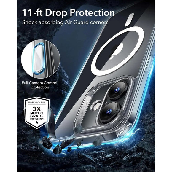 ESR iPhone 16 Plus Classic Hybrid Cover m. Camera Control Knap - MagSafe Kompatibel - Gennemsigtig