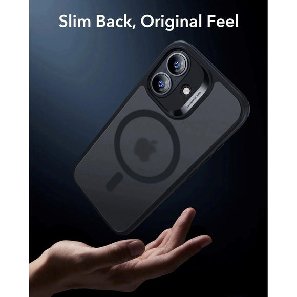 ESR iPhone 17 Classic Hybrid Case m. Camera Control Knap - MagSafe Kompatibel - Mat Sort