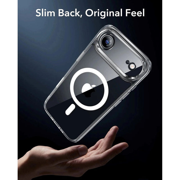 ESR iPhone Air Classic Hybrid Case m. Camera Control Knap - MagSafe Kompatibel - Gennemsigtig